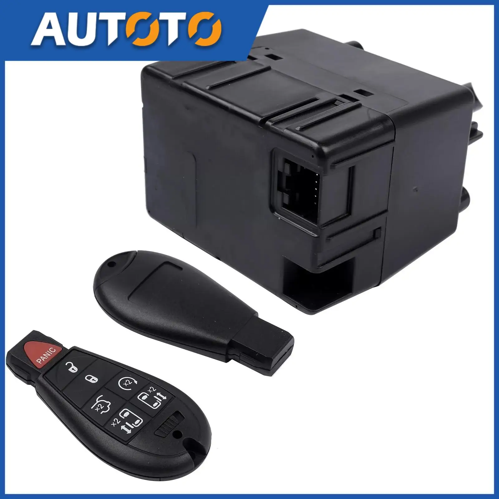 

Auto Wireless Ignition Node Module w/ 2 Keys Part# 68210156AB 05026149AG 05026874AD For Grand Caravan Journal Chrysler Dodge