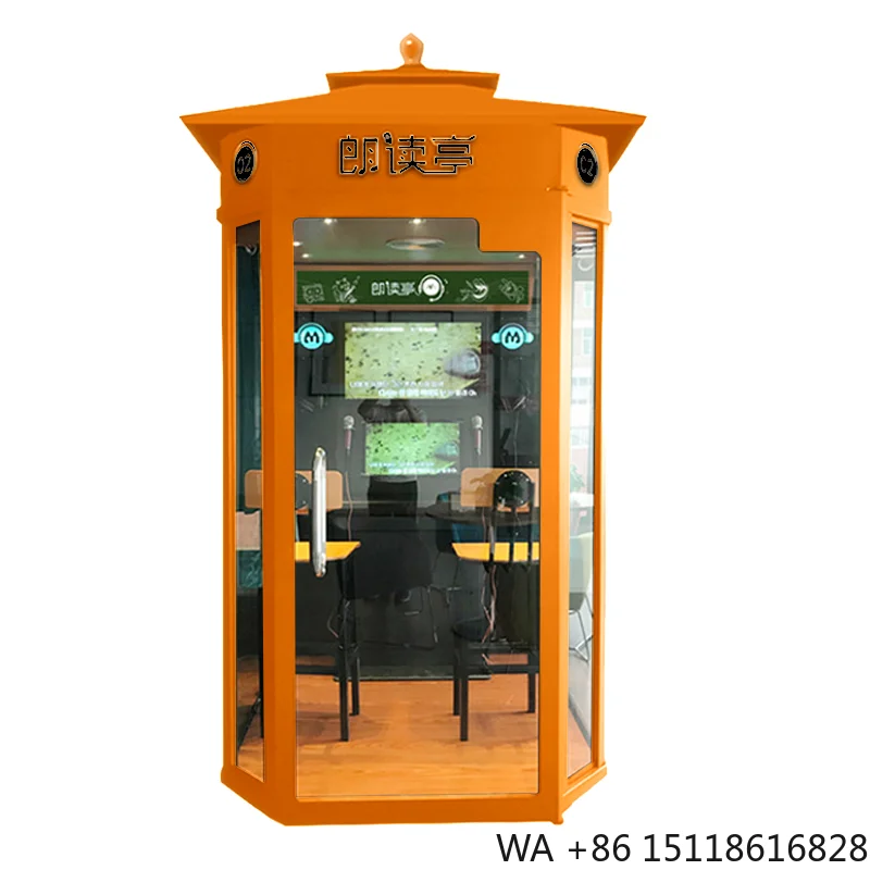 Indoor Soundproof Material Decor Self Service Mini Karaoke Room Pod Personal KTV Machine Singing KTV Kiosk Touch Screen