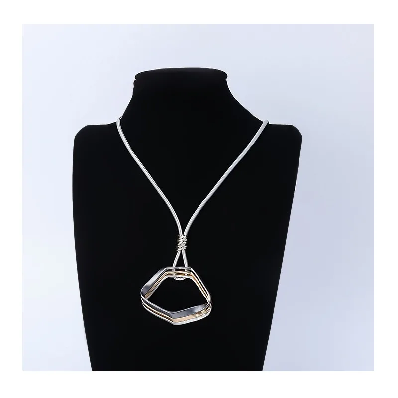 

Sweater Chain Popular New Hot-selling Popular Geometric Hollow Long Chain Women's Alloy Necklace