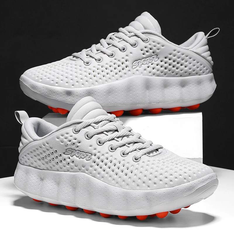 

Men Comfortable Running Shoes Breathable Thick sole Non-slip Casual Sports Shoes Cushioning Outdoor Walking Sneakers For Woman