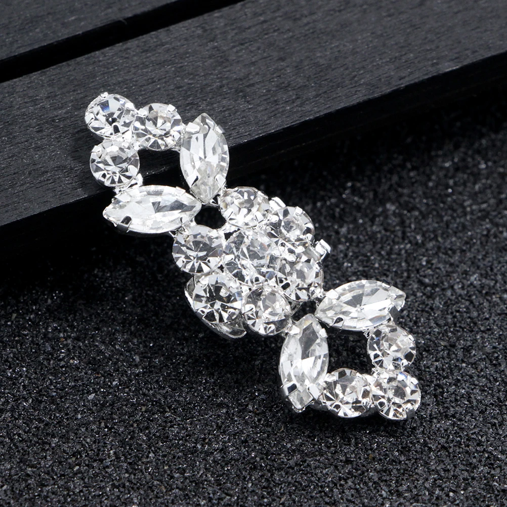 

Rhinestone Shoe Buckle Clips Embellishments Sparkling Crystal Brooch for Wedding Flats Ladies DIY Accessories with Rhinestones