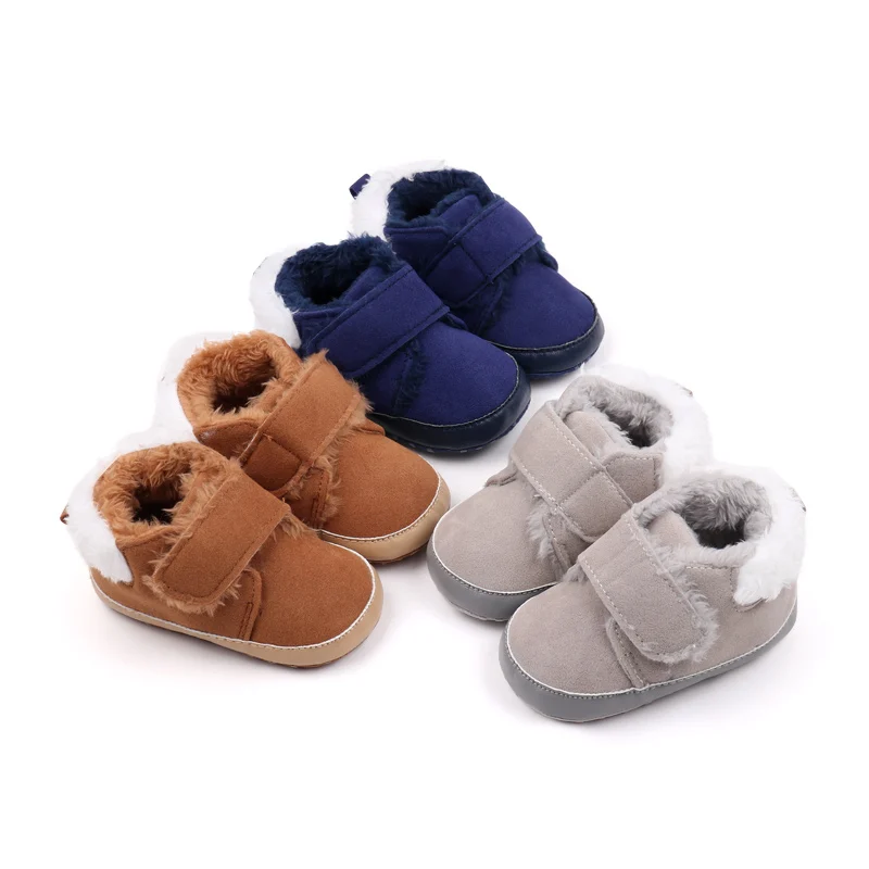 Baby Shoes Soft and Warm Toddler Winter Sneaker Prewalking 0-9-18 Months Boys and Girls 2024 New Fashion High Quality BHX3165