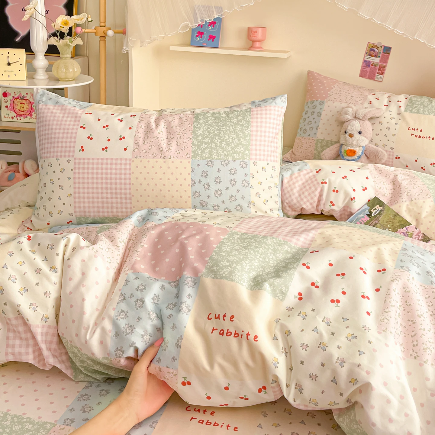 100%Cotton Duvet Cover Nordic Style housse de couette 220x240cm Single/Full/Queen/King Size Pure Cotton funda nordica 150 cama