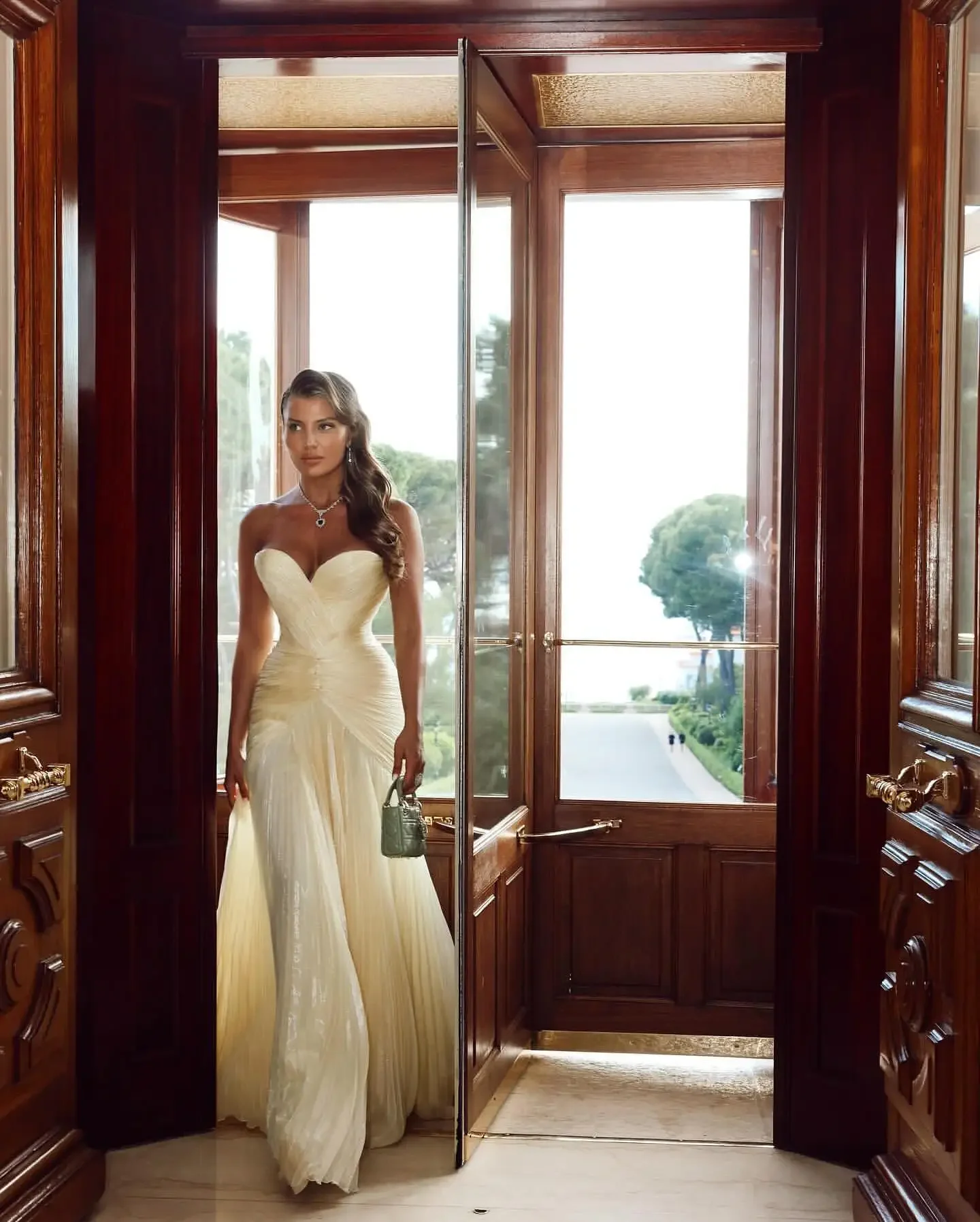 فساتين حفلة موسيقية مخصصة بدون أكمام غمد فساتين سهرة إسلامية طول الأرض حبة خضراء فستان رسمي للحفلات رداء السهرة #1