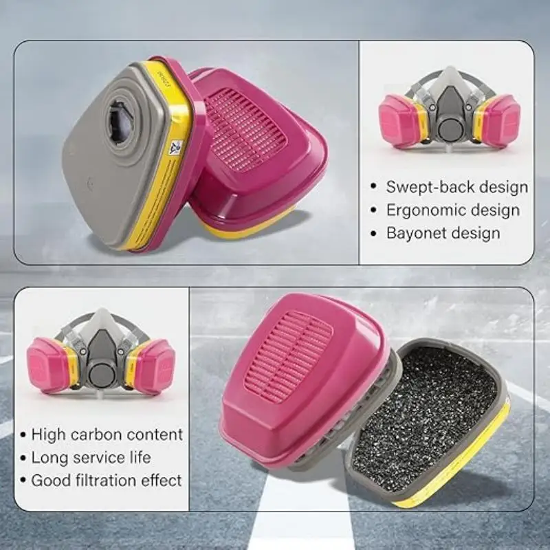 60926, 60923, 60921 - Multi-Gas/Vapor Cartridge/Filter with P100 Protection for Organic Vapors Gas Mask Filter Box Accessories