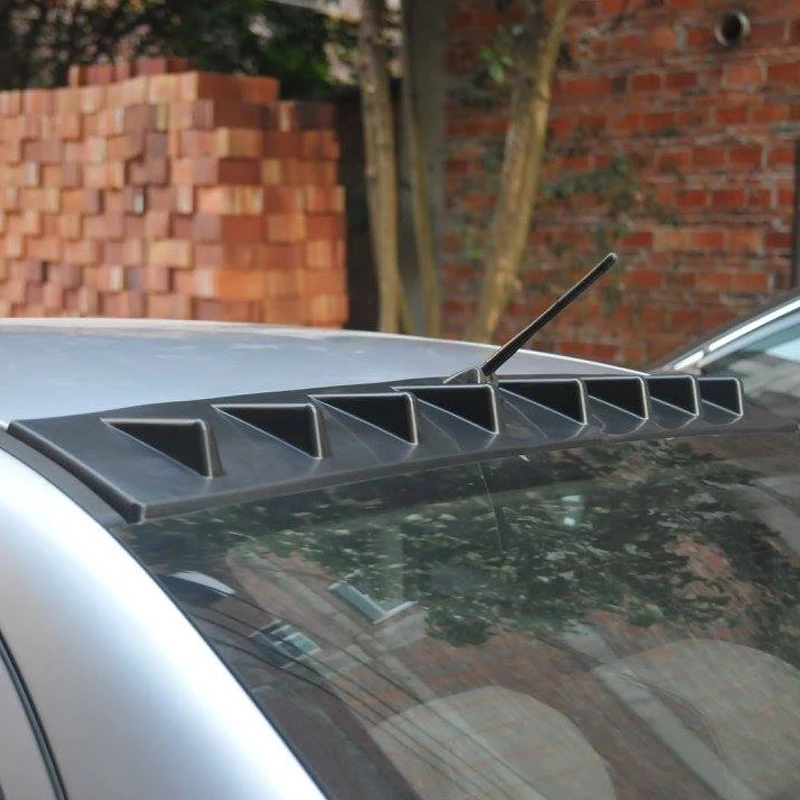 Suitable for Mitsubishi Lancer 08-15 Modified Voltex PP Matte black Tail Top Wing Roof Shark Fin