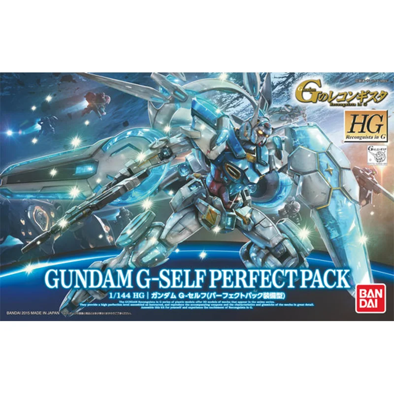 Bandai Genuine Gundam Model Garage Kit HG Series 1/144 YG-111 Gundam G-self Anime Action Figure Toys for Boys Collectible Toy