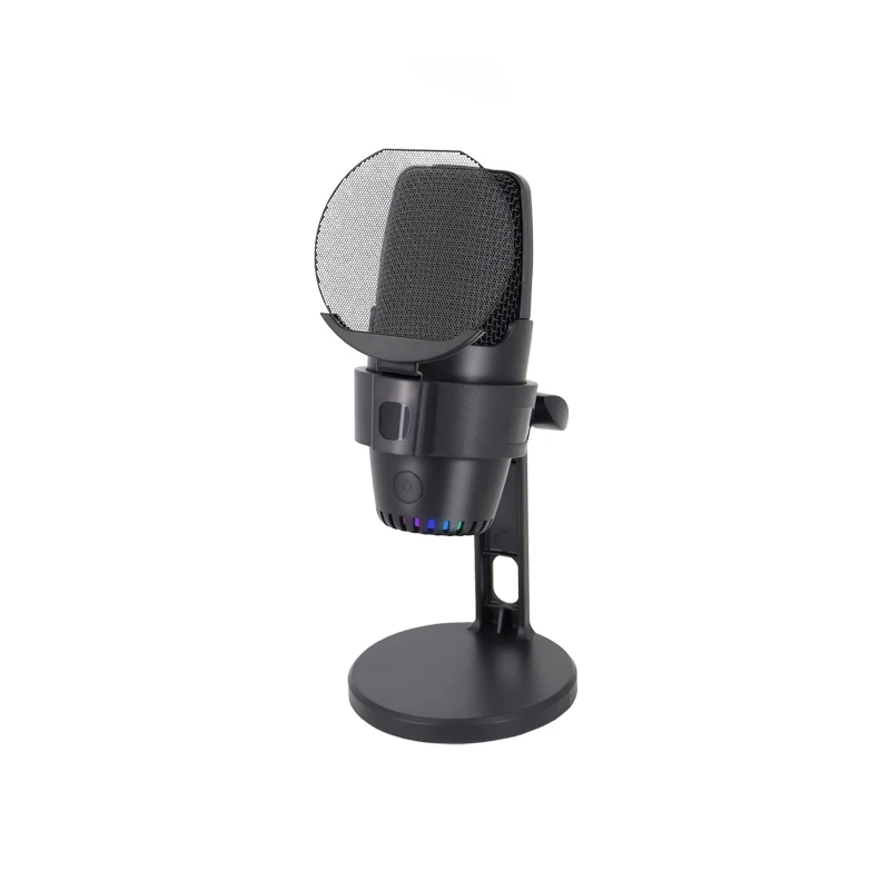 Microphone statique de studio filaire à condensateur, haute qualité, pour streaming vidéo, jeux, podcasting