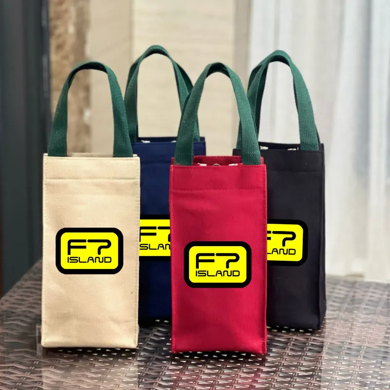 Kpop FTISLAND Handheld Cup Portable Tote Bag Double-Layer Water Bottle Holder for Thermos Umbrella Cosmetic Cases