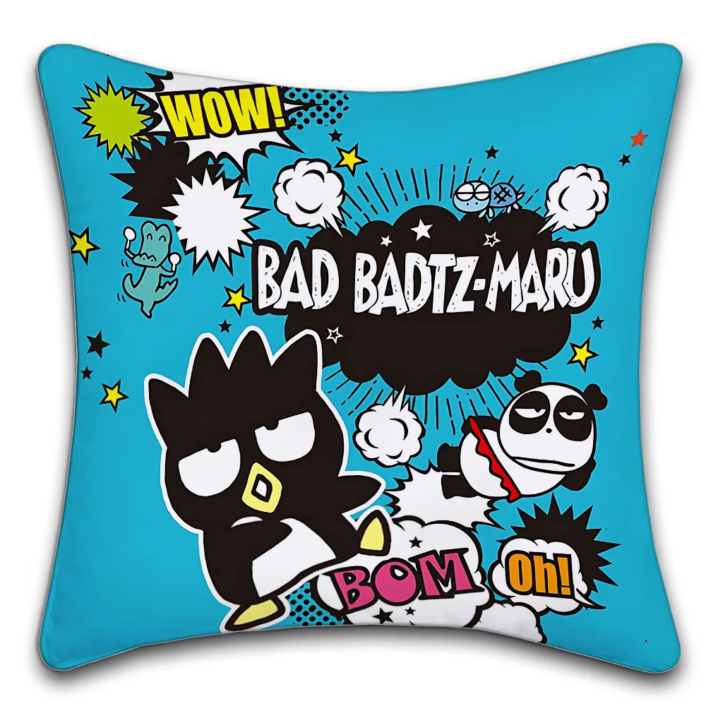 Sanrio BadBadtz-maru Anime  Personalized Pillow Cover Kids Bedroom Wild Party Decor Pillowcase kid Birthday shower Gift