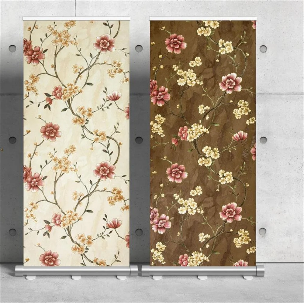 Chinese Classic Vine Floral Wallpaper Romantic Pastrol Flower Wedding Living Room Beauty Salon Decor Mural Wall Paper