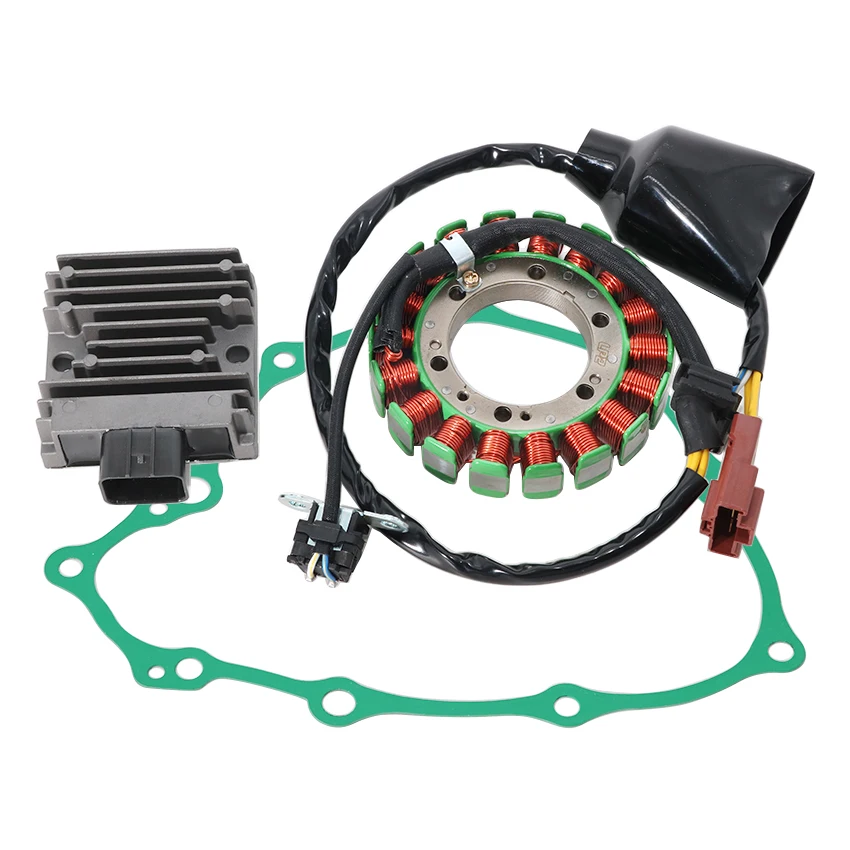 Motorcycle Regulator Rectifier+Ignition Stator Coil+Cover Gasket For Honda NX400 NX400I Falcon OEM:31120-MCG-601 31600-HP6-A01