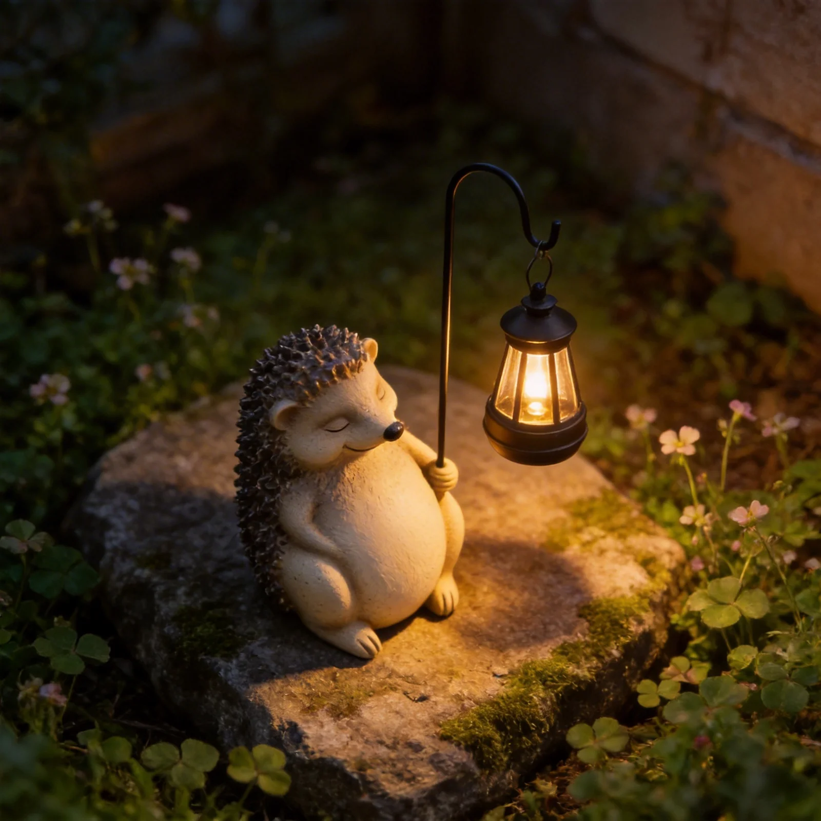 Delightful Garden Decorations Hedgehog Decor Brown Solar Outdoor Decor Energy Efficient Lighting Indoor Outdoor Use