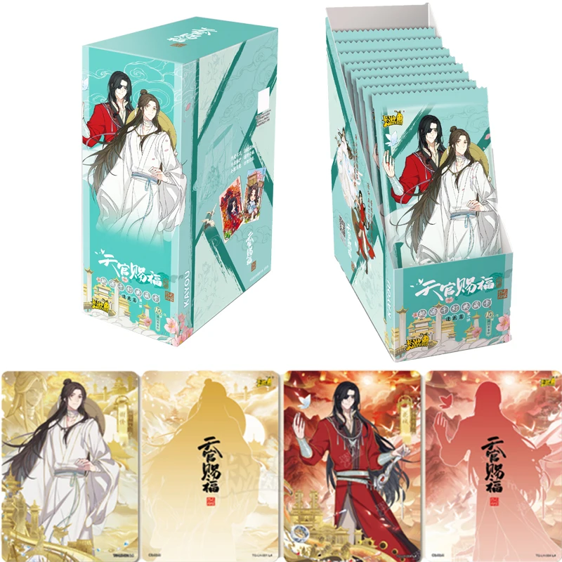 

Anime Lotus Chapter Heaven Official’s Blessing Collection Cards Rare Q-version Vertical Painting Cards Girl Christmas Gift Toys