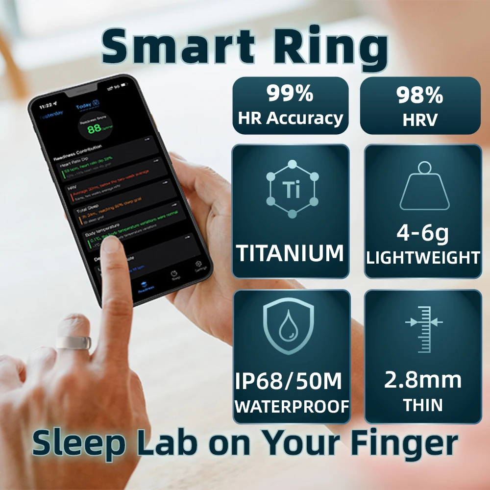 スマートリング 体温測定 新型ヘルスリング スマートリングと - Wellness Health. Ring のレビューと価格