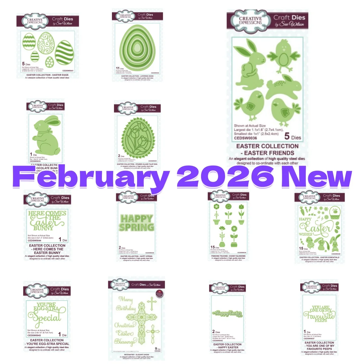 

2026 New Easter Egg Bunny Stained Glass Tulip Blossoms Cross Spring Metal Cutting Dies for DIY Decorating Scrapbook February