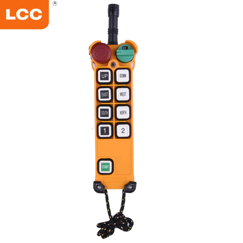 F24-8D Telecrane Factory Price Hot Selling Waterproof 8 Button Double Speed Radio Crane Remote Control for Crane