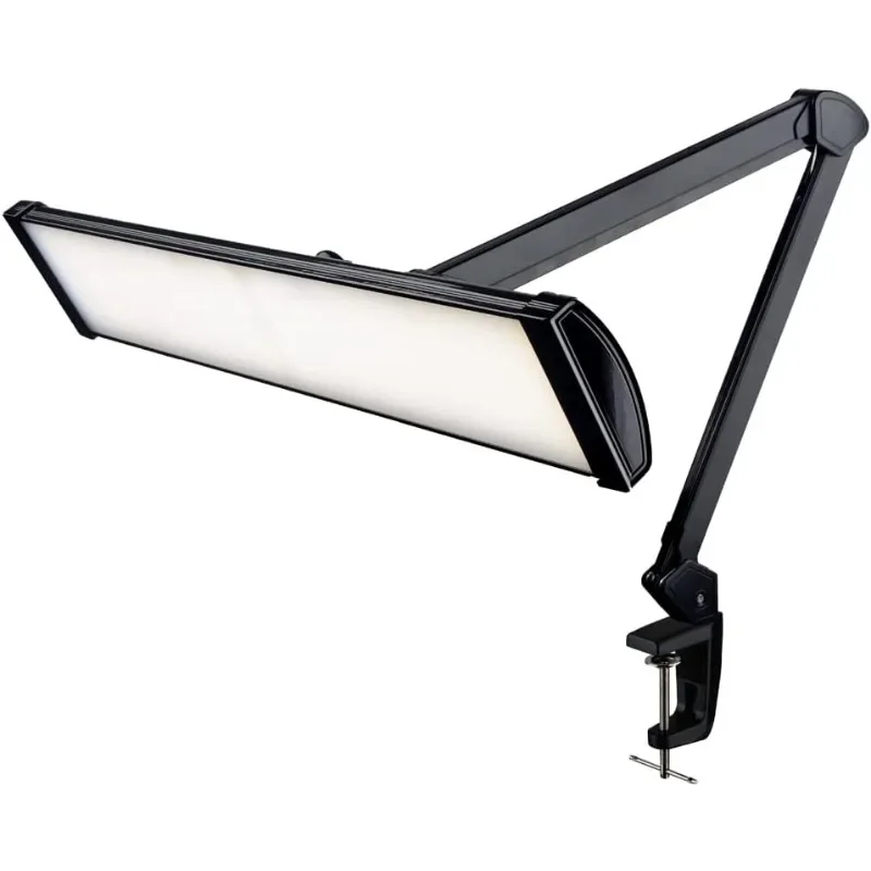 Ultra 3,500 Lumen LED Desk Lamp, Color Correlated Temperature, 3 Light Modes, Dimmable, 45W, 26 Inch Wide Metal Shade