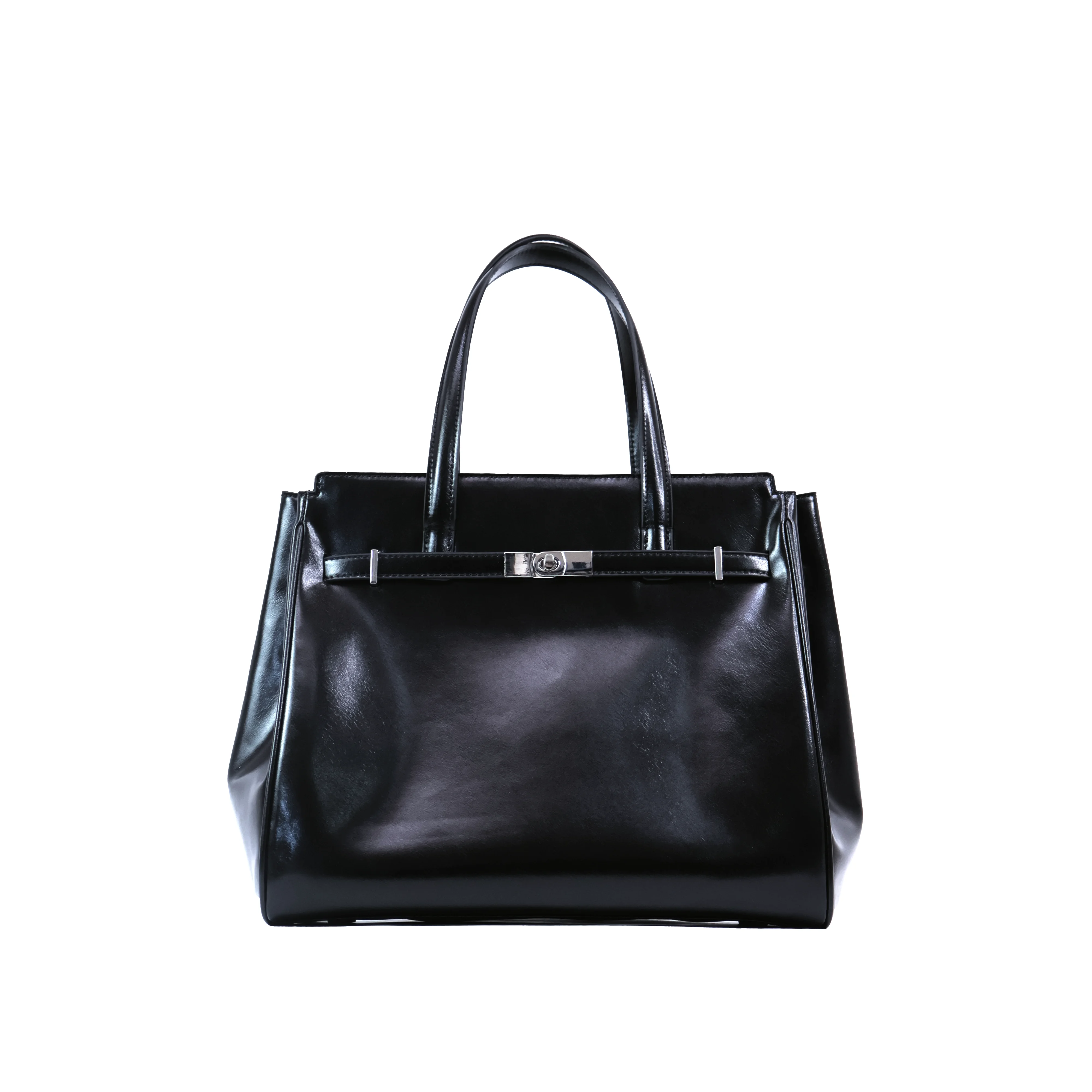 JIOMAY 2026 Unique Design black PU Handbag, Chic Urban Top Handle Purse, Vintage Versatile Commuter Shoulder Bag view 2