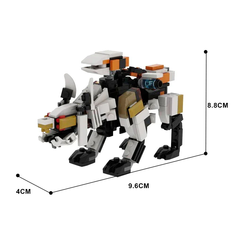 Gobricks MOC Scorcher from Horizon Zero Dawn Game Series Monster Building Block Dinosaur Robot Bricks Building Block Toy Gift