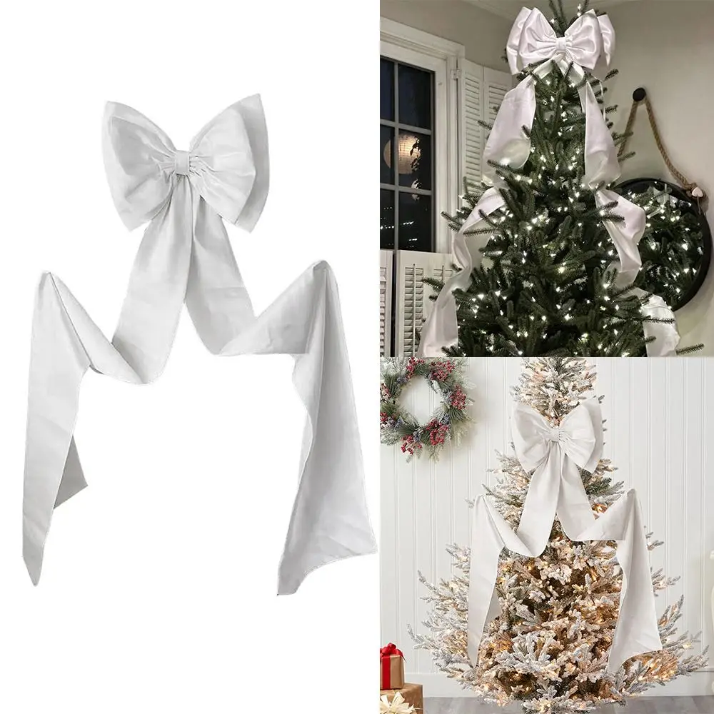 

Simple DIY Big Long Bow White Large Wedding Dress Satin Removable Bridal Belt Accessories Home Decoration