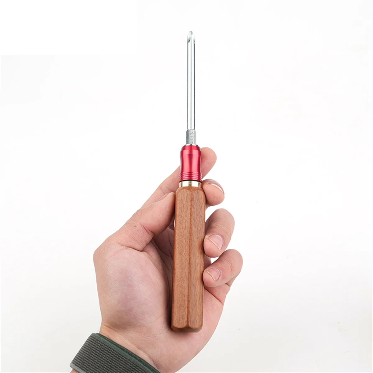 

AT14A Detachable and Replaceable Home Screwdriver Set Quick Change Wood Handle Hardware Tool Screwdriver Cross-Shaped Set