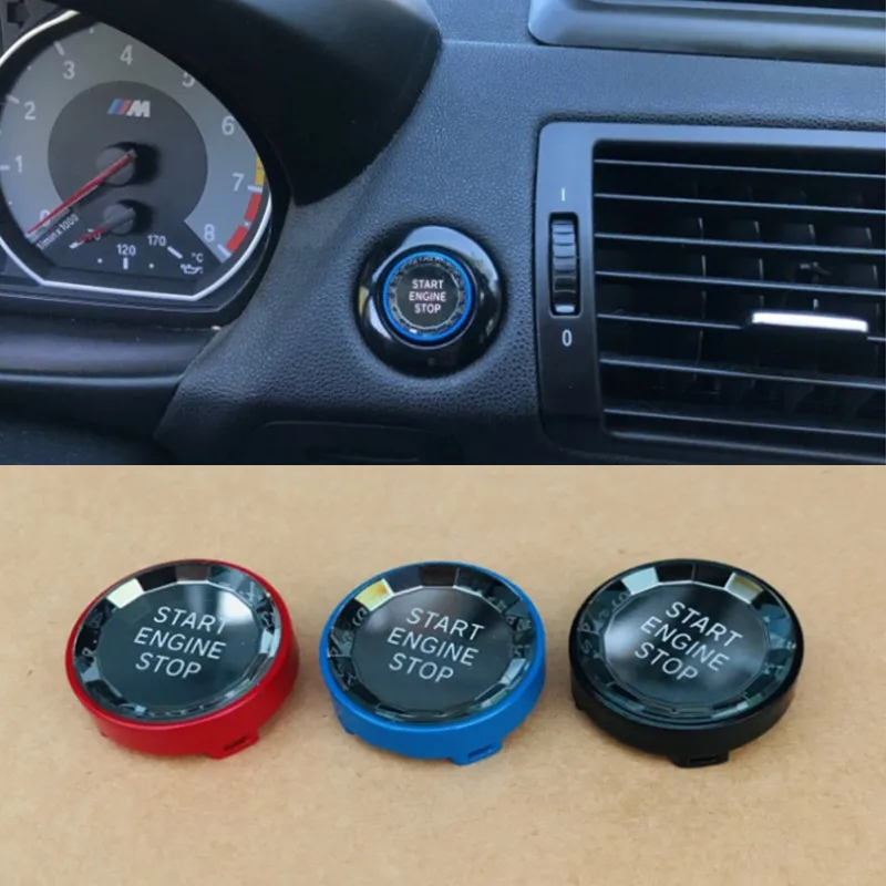 For BMW E81 E87 E90 E92 E60 E84 E70 E89 E Chassis 1 3 5 series X1 etc Car Engine Start Stop Button Ignition replace accessories