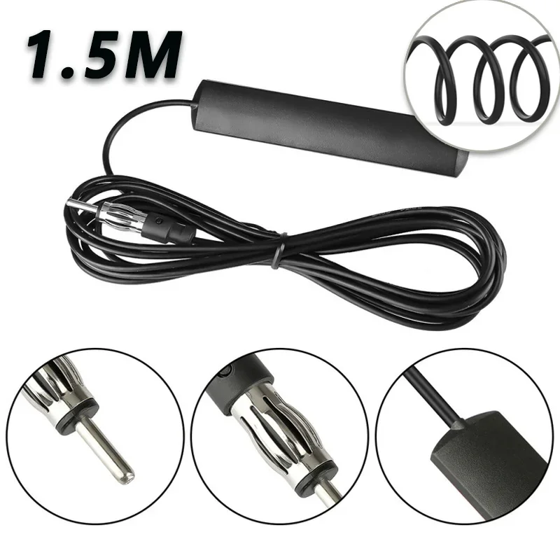 

Universal Car FM Radio Antenna Patch Signal Amplifier Anti-interference Signal Enhancement Equipment Antenna Car Accessorie