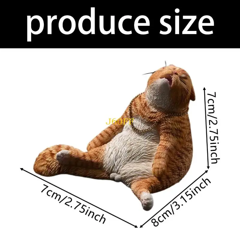 J60f 2pcs تماثيل Puss Rosin جميلة جميلة عبارات دائمة المادة المقدسة