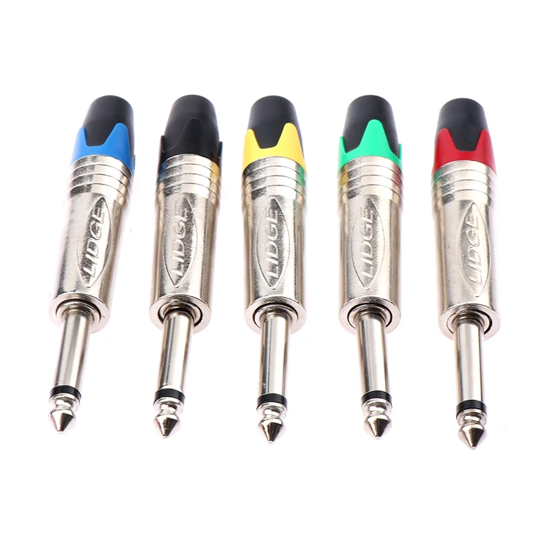 6.35 Mm Audio Plug Mute Plug Connector Jack Mono Assemblage Microfoon Conector Met Mute Functie