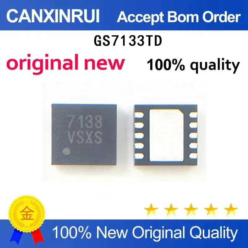 (5-100 Pieces)Brand new original GS7133TD-R silk screen 7133 QFN10 spot chip IC