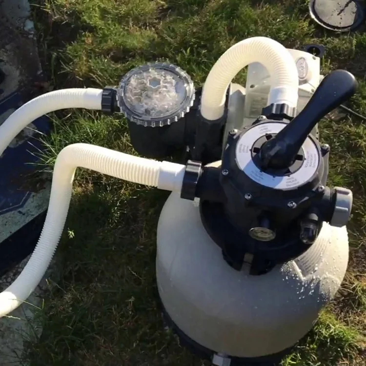 Electric Top Mount Sand Filter With Water Pump For Swimming Pool Pre-Filter System