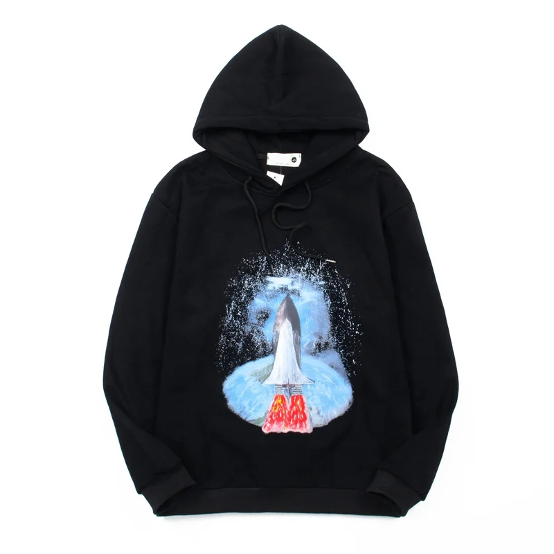 

Autumn Winter New High Street Oil Painting Printed Hoodie Men's and Women's Loose Hooded Sweatshirt