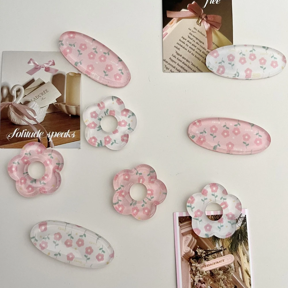 8Pcs Fridge Magnets with Korean Ins Floral Magnetic Decoration Refrigerator with Iron Cabinet Perforated Board Storage Photo