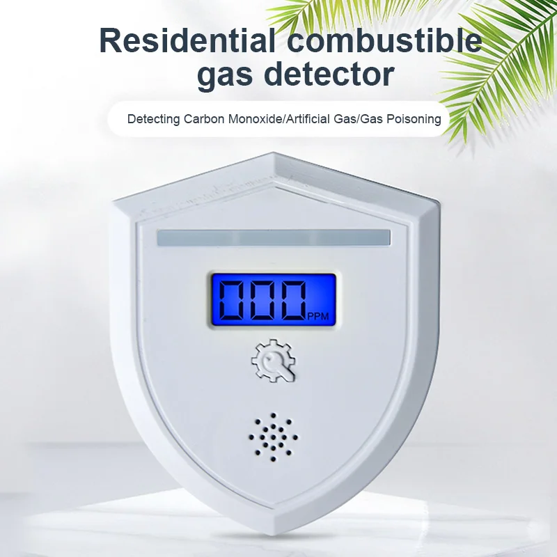 Portable Carbon Monoxide Detectors Battery Powered Smoke and Carbon Monoxide Detector Alarm LCD Display CO Sensor for Home Depot
