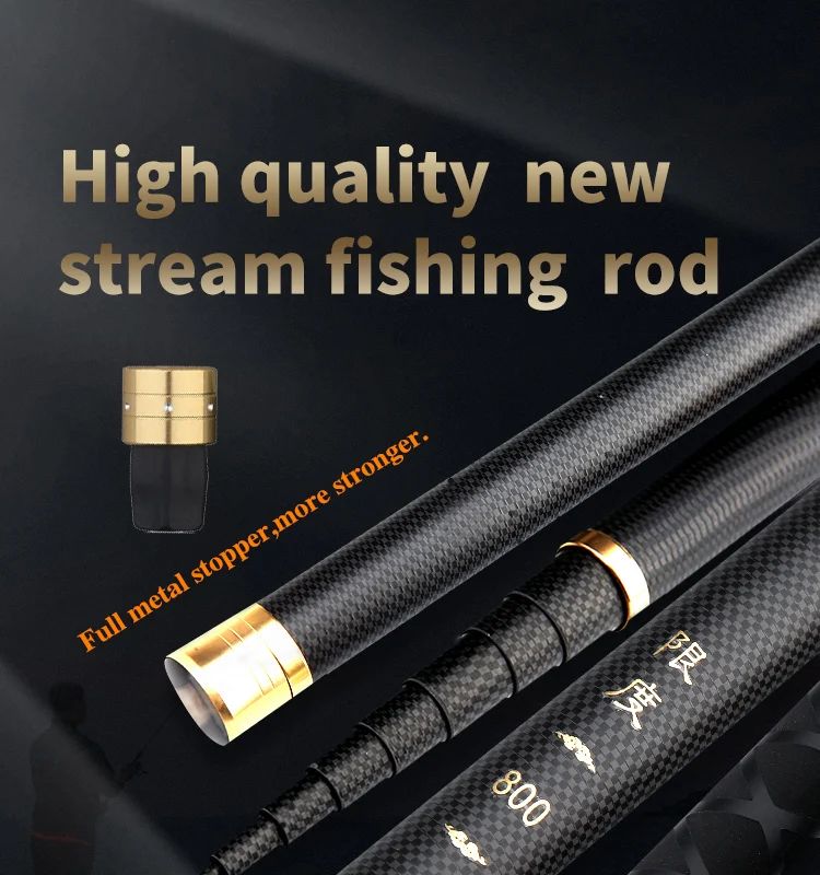 fishing rod 2.7m-10m carbon fiber telescopic rod fishing blank long section hand poles