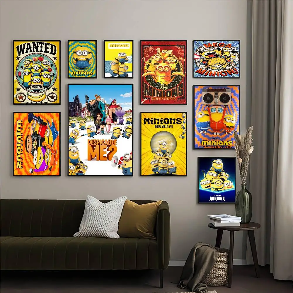 Pintura en lienzo sin marco, película clásica M-Minion, plátano amarillo, carteles de Anime, arte de pared de calidad HD, carteles Retro para el hogar Kawa, 1 ud.