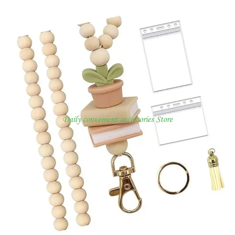 شحنة مفتاح البلوط الفني 97QB مع شرابات زخرفية مالك بطاقة هوية العمل الدائم للمكتب الاحترافي #5