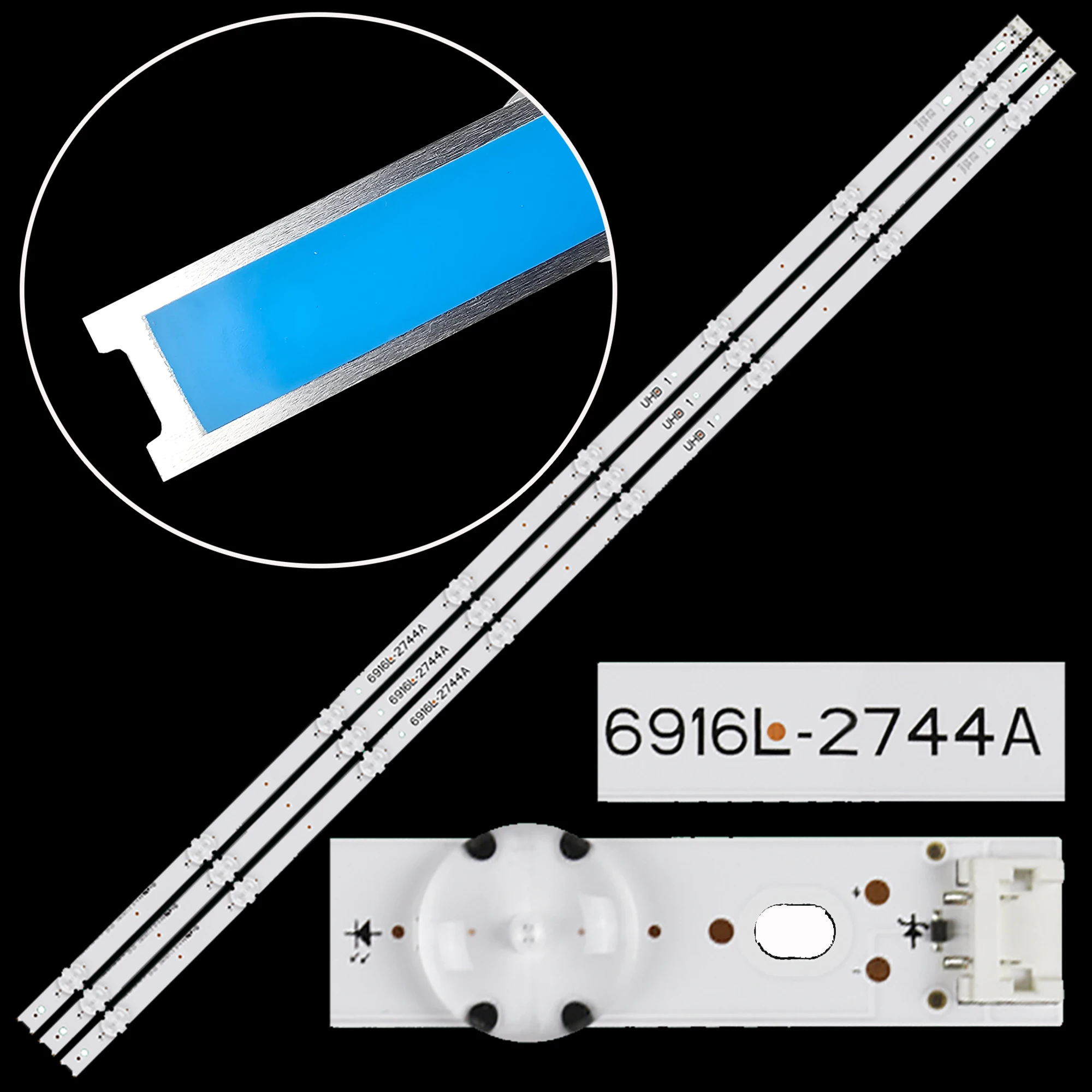 LED Backlight strip For 6916L-2744A 43UH620V 43UH610T 43UH630V 43UH603V 43\'\' V16.5 ART3 2744 REV0.1 UHD 1 LC430DGE (FJ) (M2)