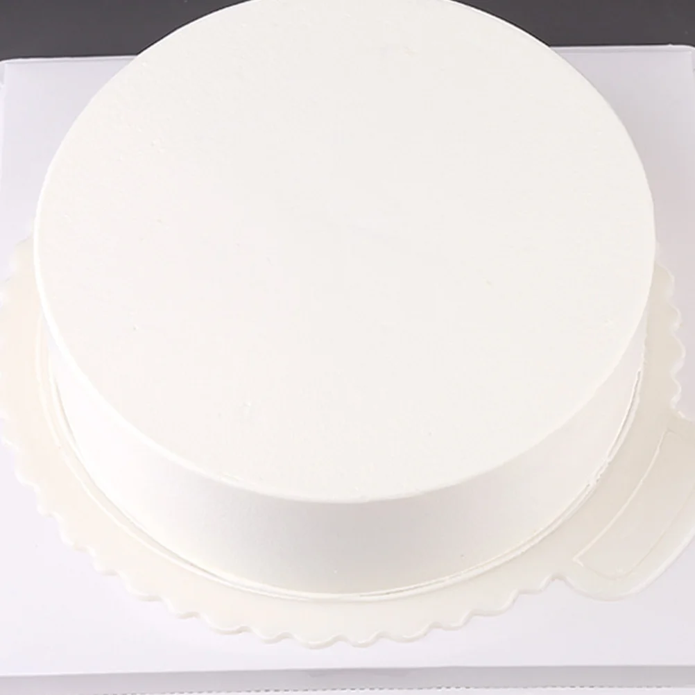 

5Pcs Cake Base Plate Round Reusable Non-Stick Cake Display Board Lightweight Portable Cupcake Serving Supplies