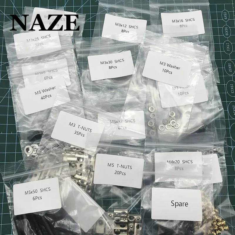 NAZE ZeroG Mercury One.1 Upgrade Fasteners Kit For Creality Ender 5(Pro) /Ender 5 Plus Upgrade Full set of screws T-nut