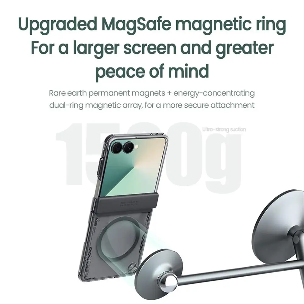 Samsung Galaxy Z Flip 7حافظة شفافة لهاتف سامسونج جالاكسي Z فليب 7 من NILLKIN Iceblade مادة صديقة للبيئة غطاء مقاوم للصدمات لهاتف سامسونج Samsung Z Flip7