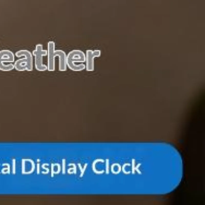 Weather Station Clock With Color Display - Temp & Humidity Monitor Backlit For Kids & Teens Perfect For Bedroom/Dorm Desk
