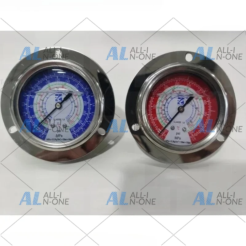 Refrigeration Unit Shock Resistant High And Low Pressure Oil , Conditioning , Refrigerant Gauge R22