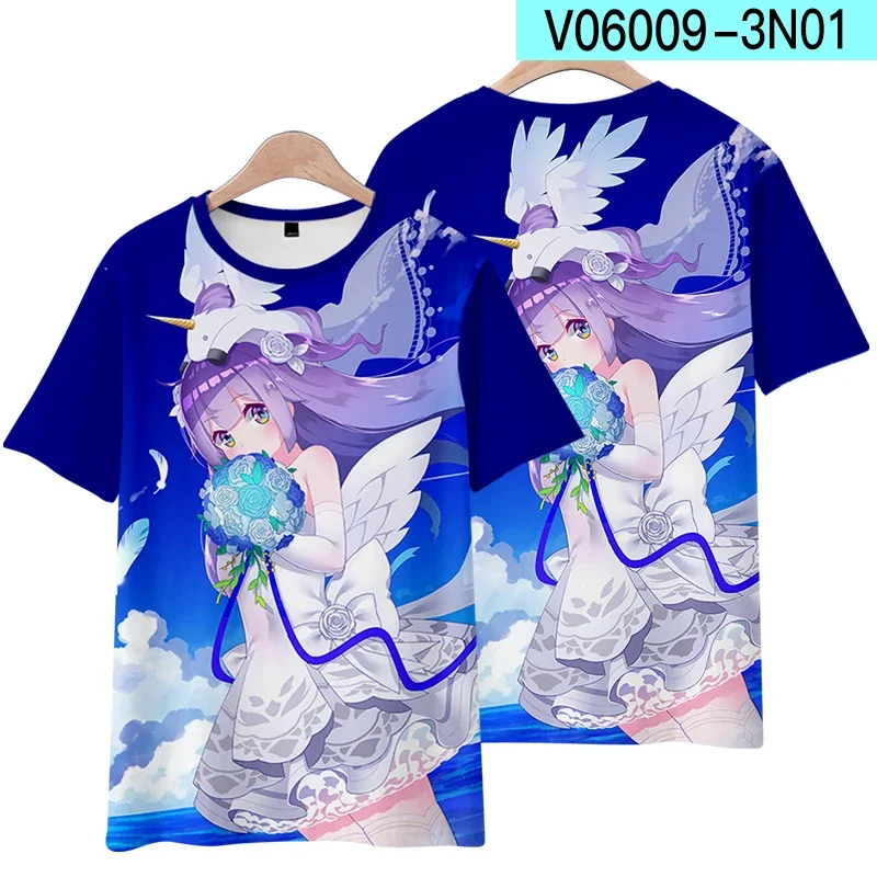 New Popular Games Azur Lane Unisex Anime T-shirt 3D Print Men Women Role Playing Tee Fashion Harajuku Short Sleeve Crew Neck Top