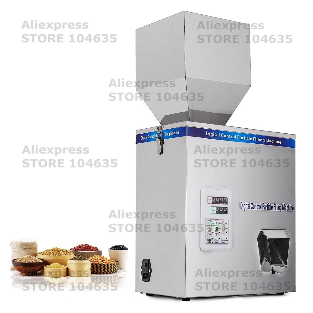 Automatic Granule Powder Spices Weighing Filling Machine 500G Measuring Flour Manual Filler Seed Sachet Tea Packaging Machine