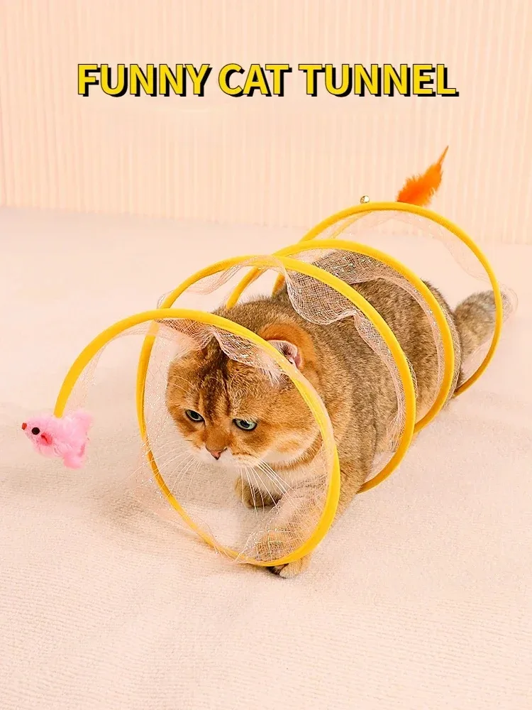 Funny Cat Toy Tunnel  Creative Cats Tunnels Energy Expending Pet Products Creative Toys