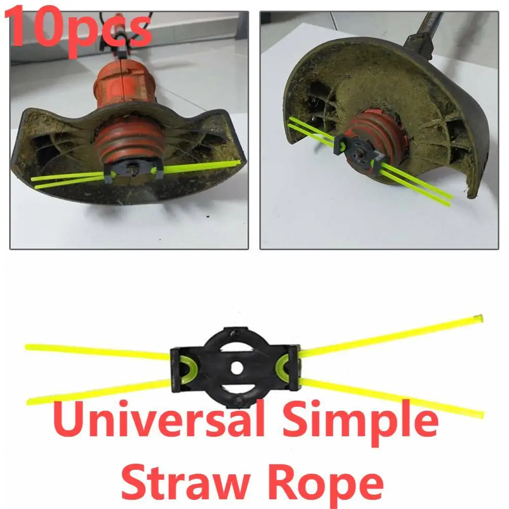 

10pcs Universal Simple Straw Rope Mower Accessories Wear-resistant Efficient Mower Head Replacement Garden Weeding Accessories