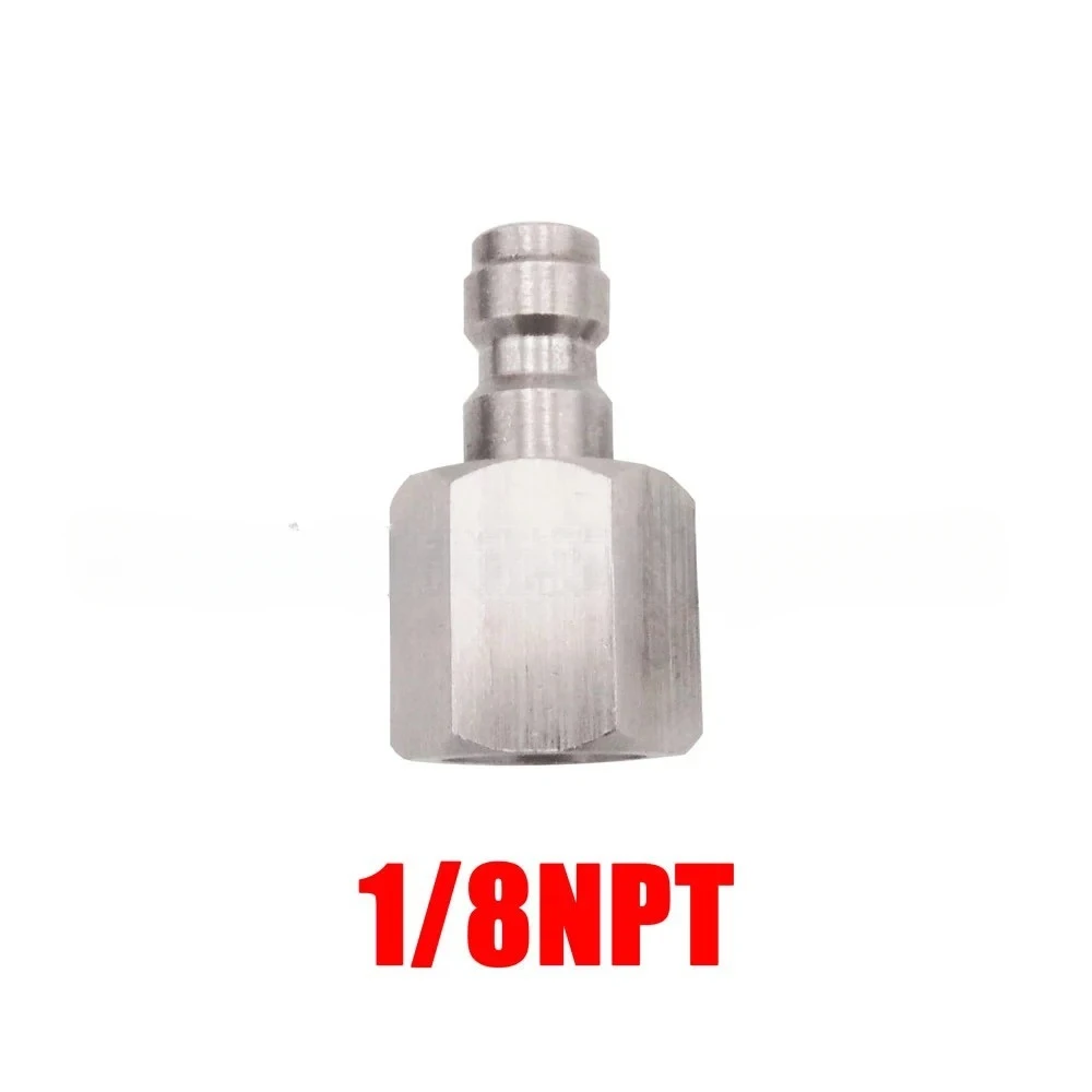 Stainless steel 8mm inner tooth male M10 * 1 inflatable male 1/8BSPP pneumatic connector 1/8NPT inner wire