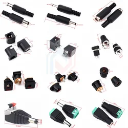 10Pcs/lot DC DC Power Socket Dc002 Connector 3.5x1.1mm/3.5x1.3mm socket Plug Dc005 Male Connector 022b USB 5.5x2.1mm/5.5x2.5mm